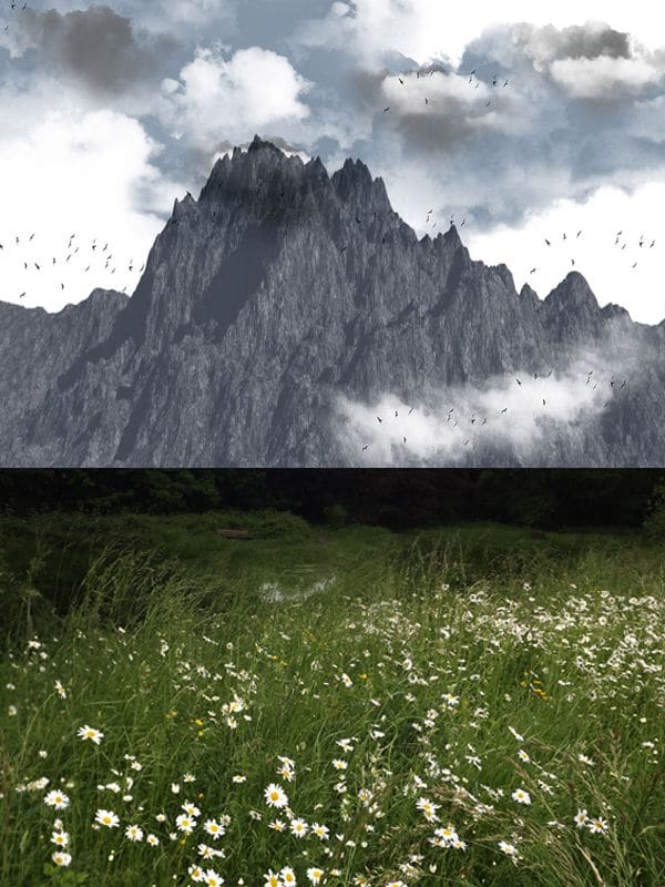 ایجاد یک منظره زیبا در فتوشاپ ایجاد یک منظره زیبا در فتوشاپ