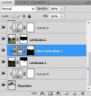 ایجاد یک منظره زیبا در فتوشاپ ایجاد یک منظره زیبا در فتوشاپ