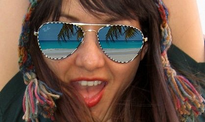 اضافه کردن انعکاس روی عینک در فتوشاپ