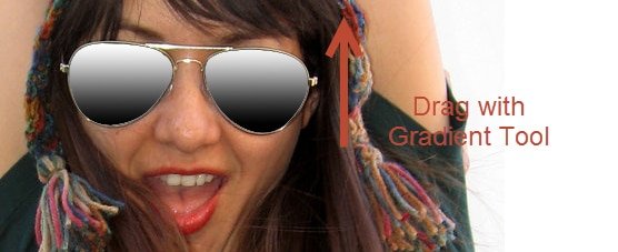 اضافه کردن انعکاس روی عینک در فتوشاپ