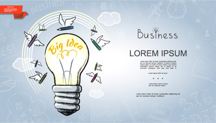 وکتور ایده های تجاری