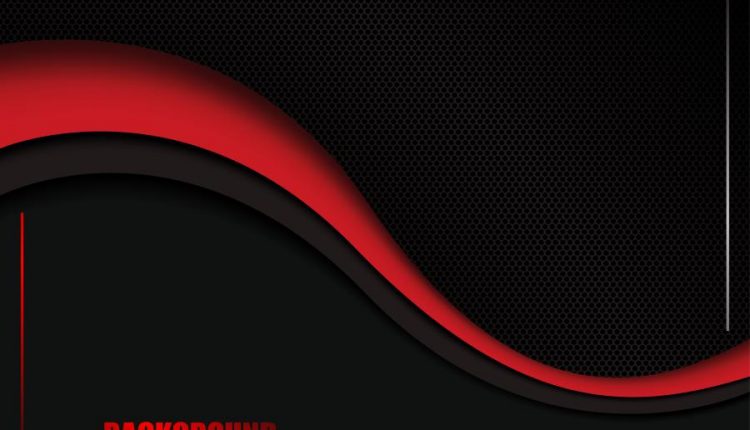 وکتور انـتزاعی قـرمز و مـشکی