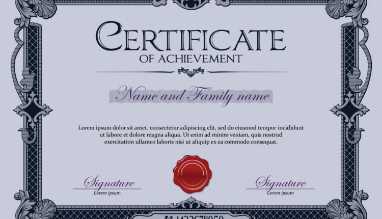 وکتور گواهینامه