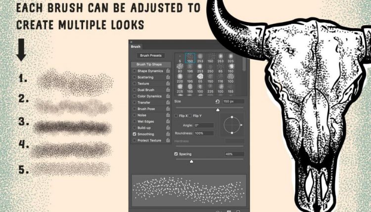 براش نقطه گذاری