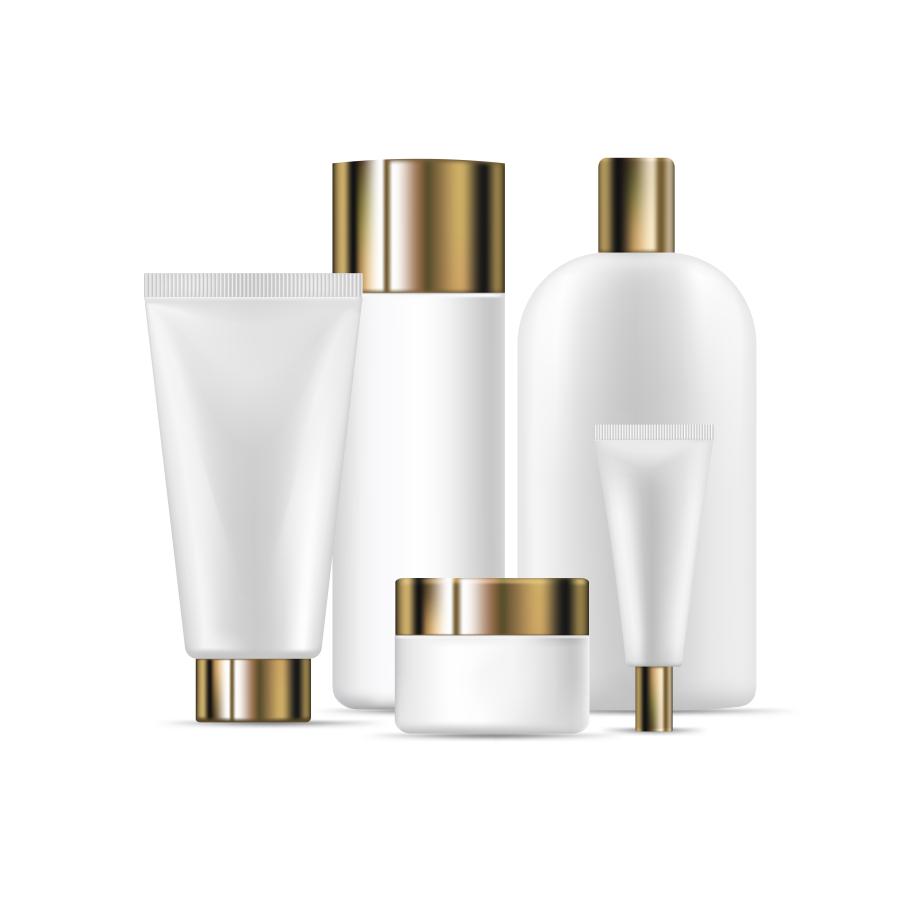 وکتور بسته بندی محصولات آرایشی