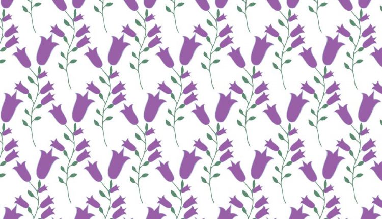 پترن انتزاعی گلهای بهاری