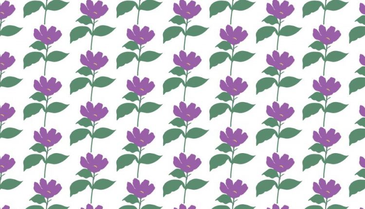 پترن انتزاعی گلهای بهاری