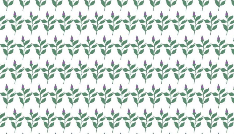 پترن انتزاعی گلهای بهاری