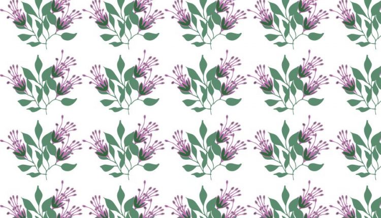 پترن انتزاعی گلهای بهاری