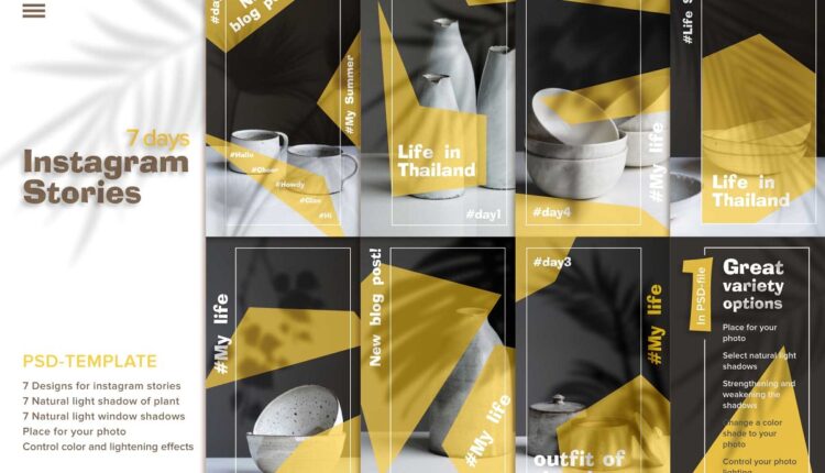 قالب های آماده استوری اینستاگرام