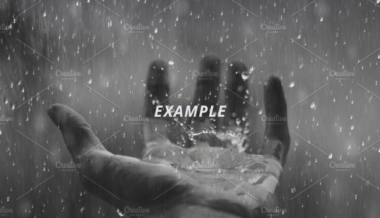 فایل لایه باز باران