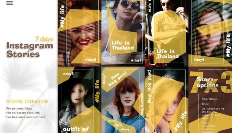 قالب های آماده استوری اینستاگرام