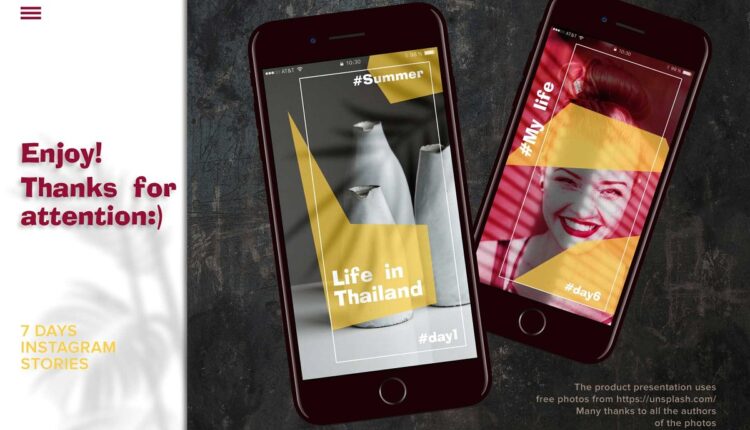 قالب های آماده استوری اینستاگرام