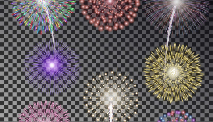 وکتورهای جذاب و مختلف آتش بازی