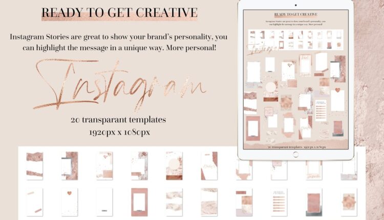 تصاویر PNG استوری و پست اینستاگرام