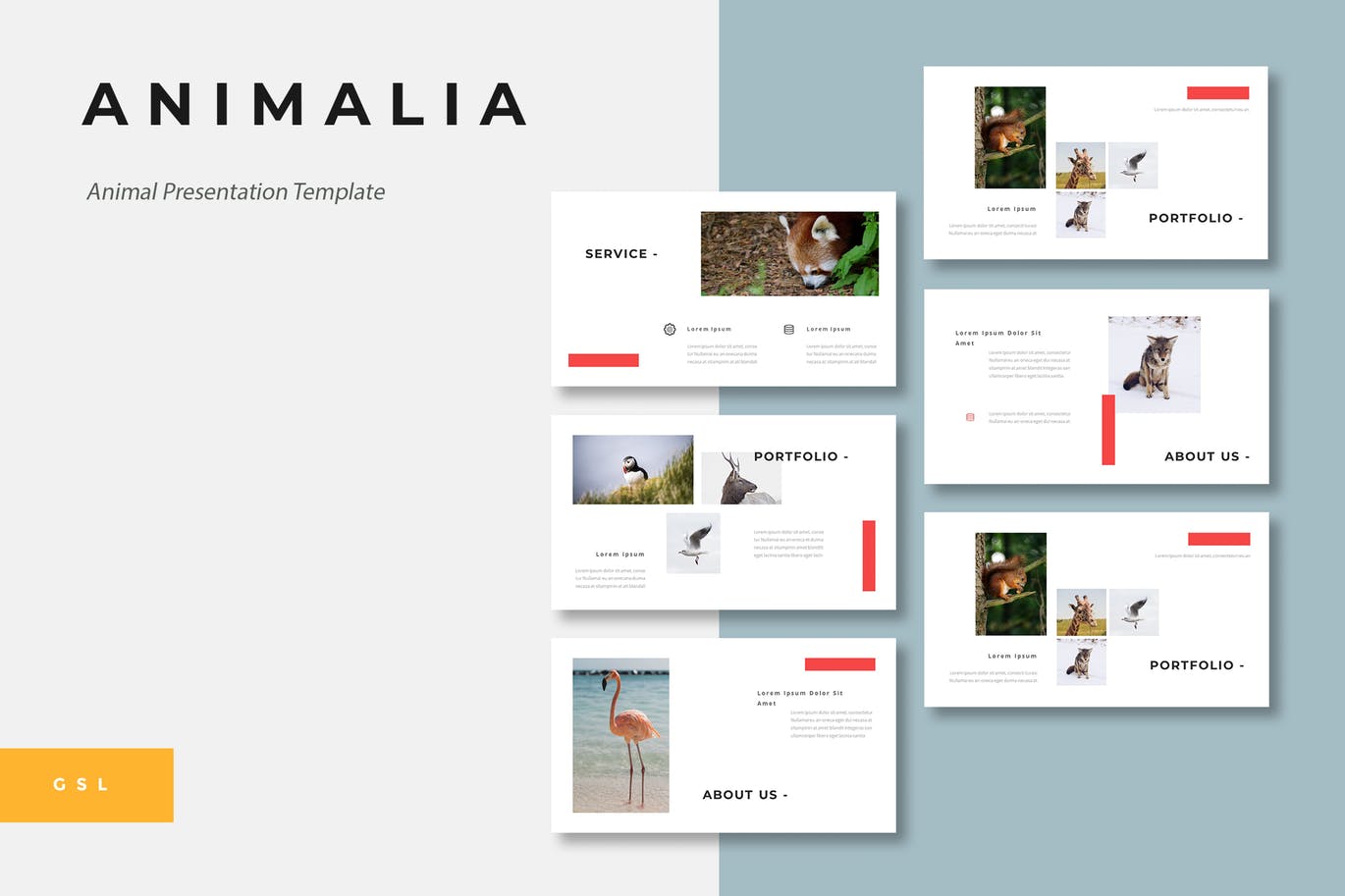 قالب آماده پاورپوینت حیوانات Animal Google Slides Template قالب آماده پاورپوینت حیوانات