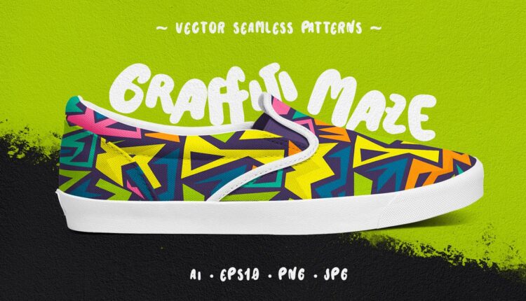 پترن های جذاب گرافیتی ماز