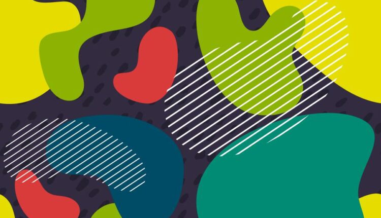 پترن های حبابی رنگارنگ