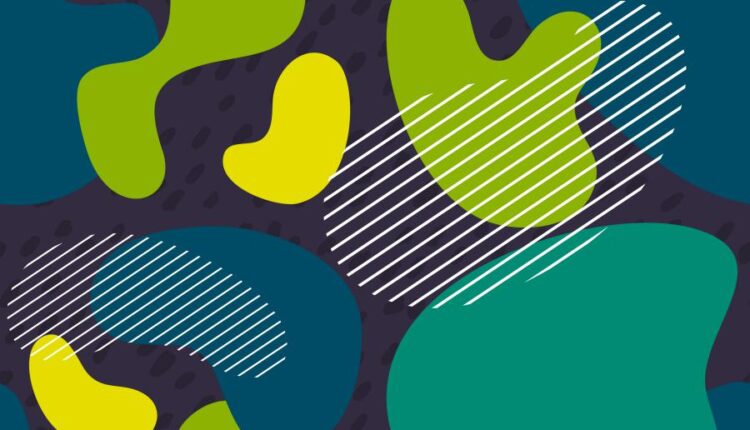 پترن های حبابی رنگارنگ