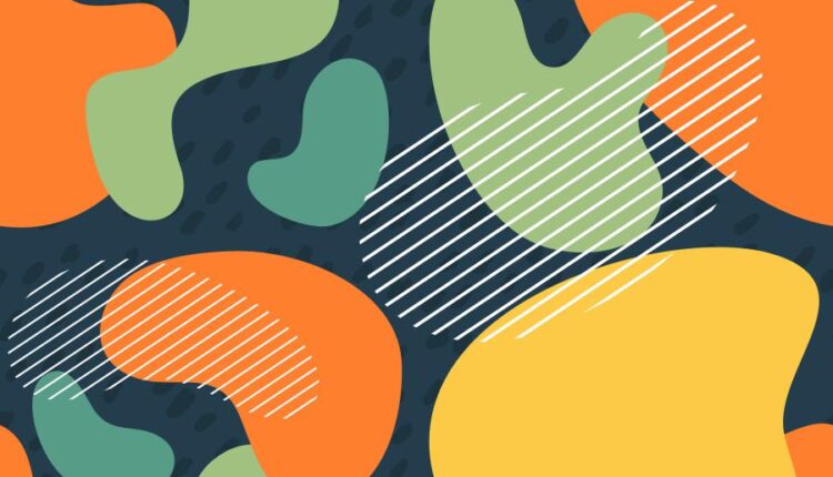 پترن های حبابی رنگارنگ