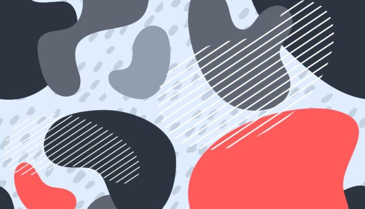 پترن های حبابی رنگارنگ