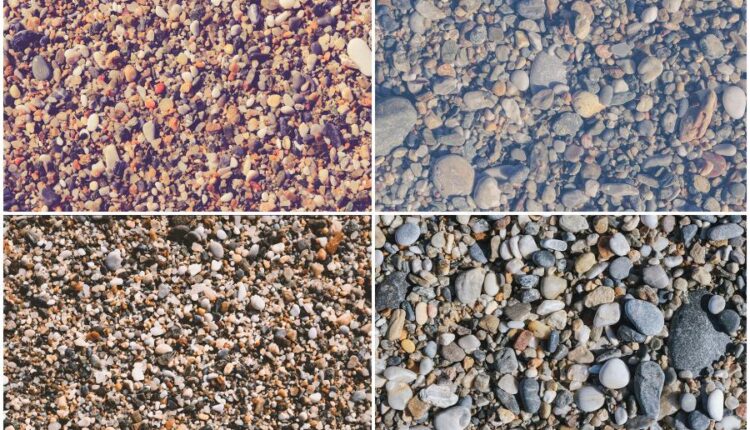 تکسچر سنگ ریزه دریا