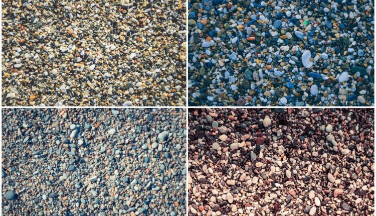 تکسچر سنگ ریزه دریا