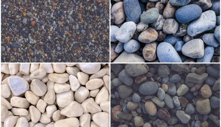 تکسچر سنگ ریزه دریا