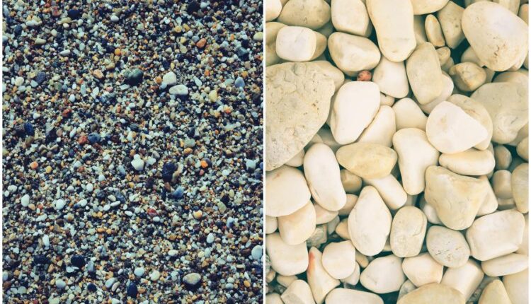 تکسچر سنگ ریزه دریا