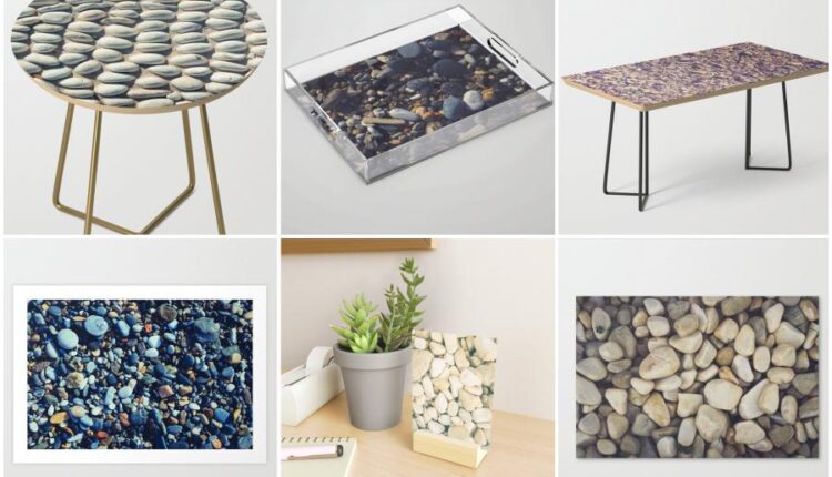 تکسچر سنگ ریزه دریا