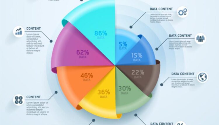 وکتور اینفوگرافیک دایره ای