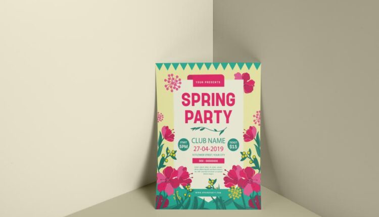 قالب آماده تراکت جشنواره و نمایشگاه بهاره