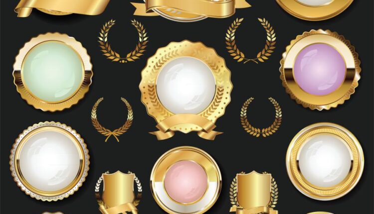 مجموعه لیبل های طلایی