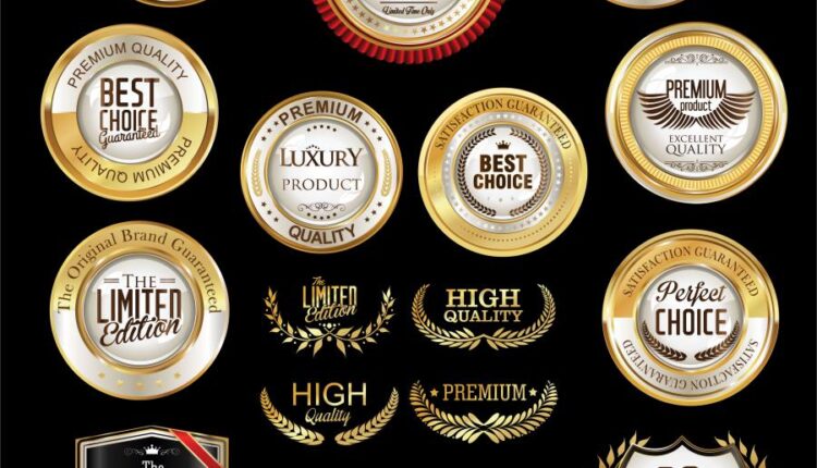 مجموعه لیبل های طلایی