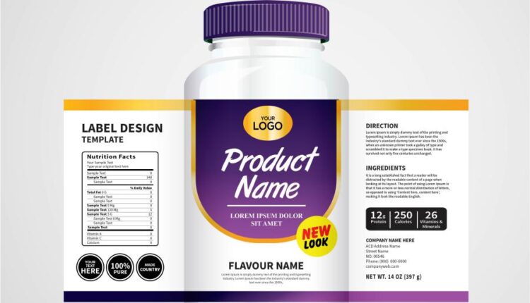 برچسب های وکتوری بسته بندی پزشکی