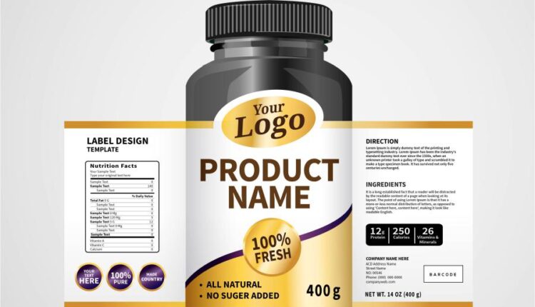 برچسب های وکتوری بسته بندی پزشکی