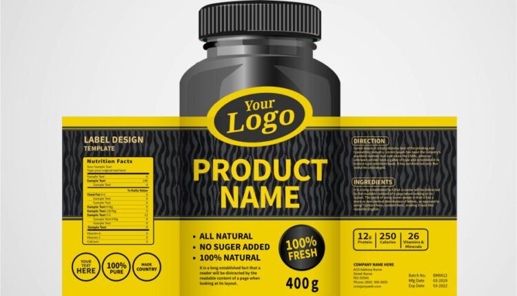 برچسب های وکتوری بسته بندی پزشکی