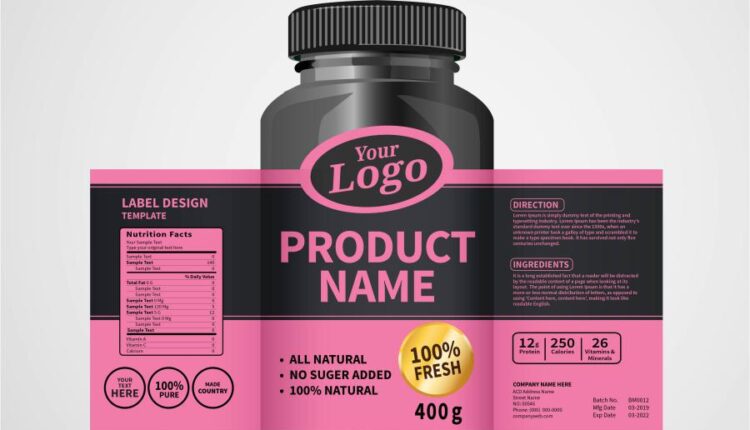 برچسب های وکتوری بسته بندی پزشکی