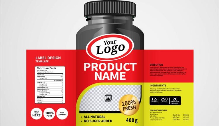 برچسب های وکتوری بسته بندی پزشکی