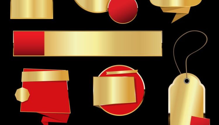 مجموعه لیبل های طلایی