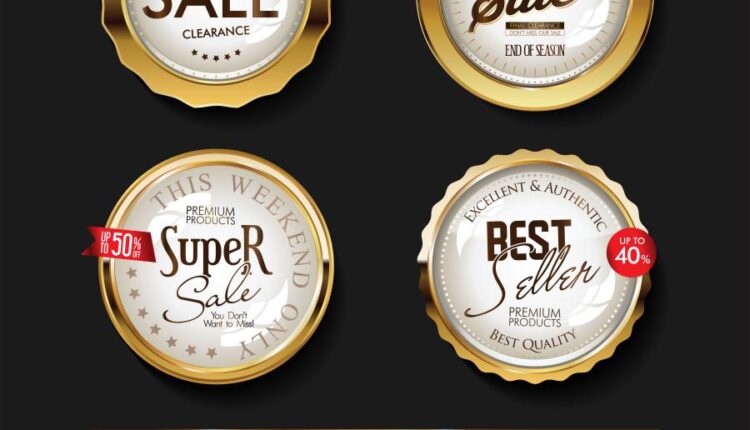 مجموعه لیبل های طلایی