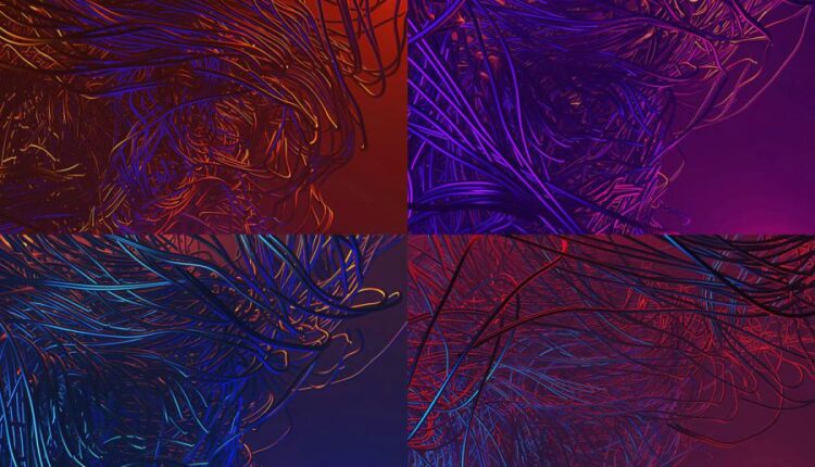 15 پس زمینه شاخه ای سه بعدی