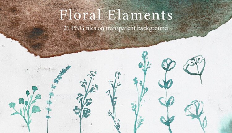 تصاویر PNG آبرنگی جنگل