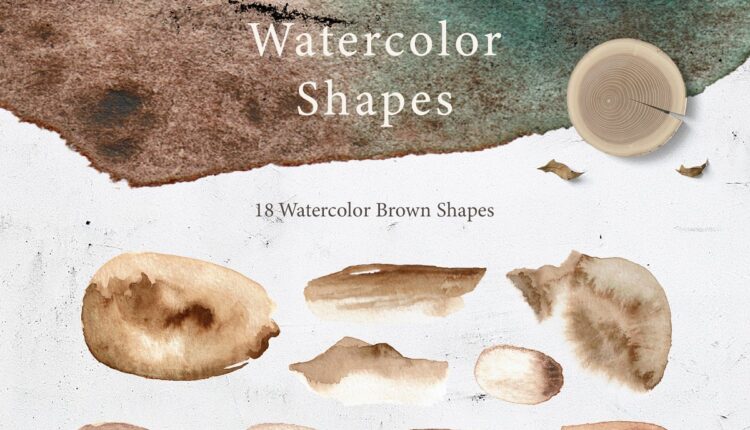 تصاویر PNG آبرنگی جنگل