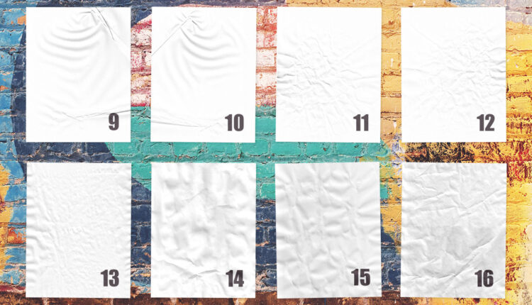 موکاپ جذاب پوستر خیابانی