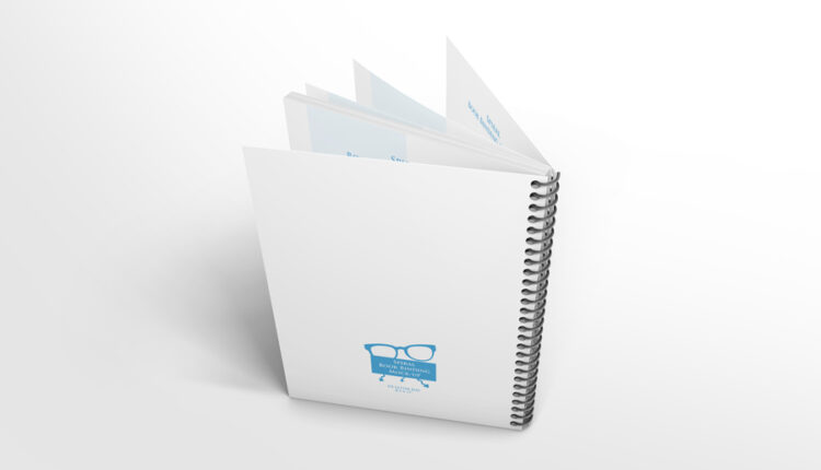 موکاپ کتاب و دفترچه فنری