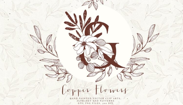 تصاویر PNG گل های مسی