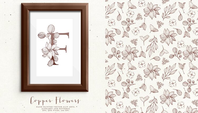 تصاویر PNG گل های مسی