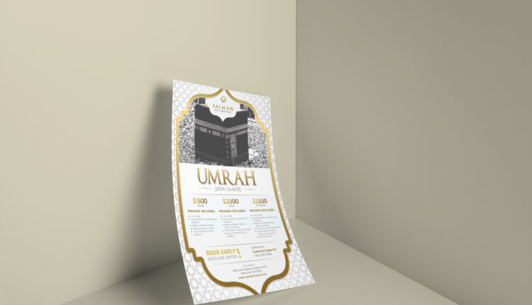 فایل لایه باز بنر حجاج   Umrah Billboard