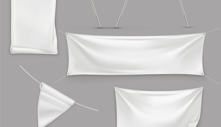 وکتورهای آماده پرچم و پارچه نوشته